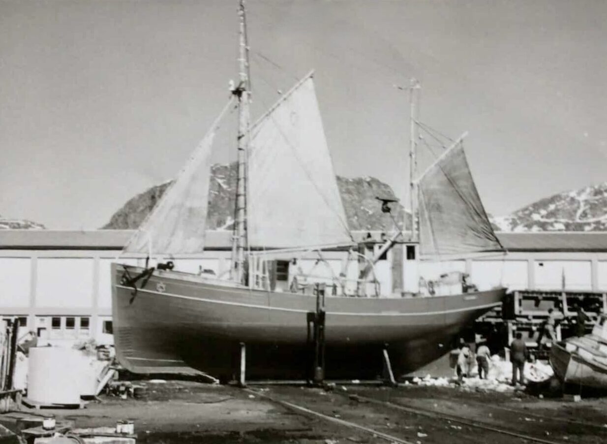 Kivioq på Holsteinsborg Skibsværft 1970