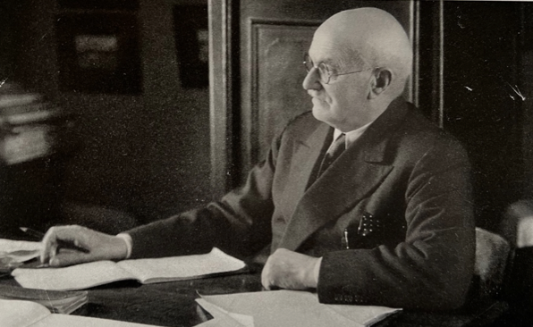 Direktør og ejer af værftet Kristian Andersen, ca. 1935.
Foto Henning Hansen/Frederikssund Museum Færgegården
